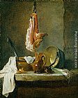 Jean Baptiste Simeon Chardin Still Life with a Rib of Beef painting